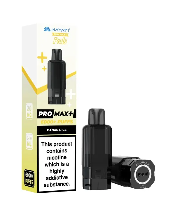  Hayati Pro Max Plus Pods - 10mg | Banana Ice